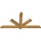 Ekena Millwork Kennewick Rough Sawn Timber Gable Bracket, Western Red Cedar, 60"W x 30"H x 2"D x 4"F, 12/12 Pitch GBW060X30X0204KEN00RWR - alternate 4